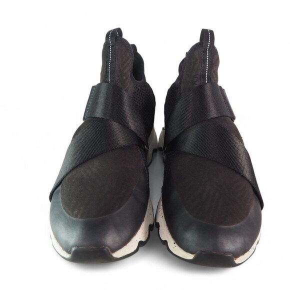 Sorel Kinetic Sneak Laceless Sneakers Black / Sea Salt LL3507-010 Women's 9.5 - Picture 3 of 11